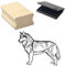 « SIBERIAN HUSKY » Motivstempel mit Kissen Scrapbooking - Embossing - Basteln - Hund