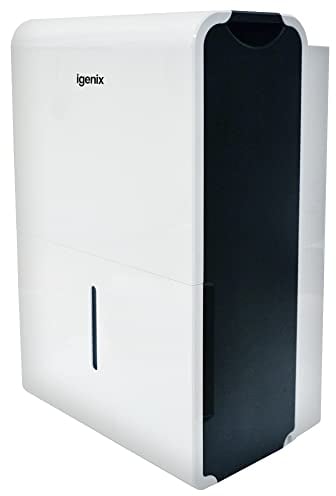 Igenix IG9851 Dehumidifier, Removes 50 Litres Moisture a Day, for Damp, Mould, Moisture in Home, Kitchen, Bedroom, Caravan, Office, Garage or Bathroom, White