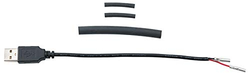 SUPER NOVA Unisex – Erwachsene USB-A Anschlusskabel, schwarz, 150mm