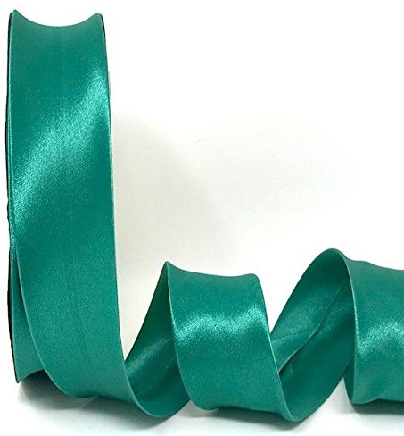 Licht Jade byetsa Satin Falte 30 mm Schrägband auf einer 25 m Rolle