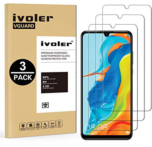 VGUARD 3 Stücke Schutzfolie für Huawei P30 Lite/Huawei P30 Lite New Edition/Honor 20S, Schutzglas Folie Displayschutzfolie Hartglas Gehärtetem Glas Displayschutz