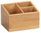 Wenko Bambus Organizer Terra 3 Fächer Aufbewahrungsbox, Badkorb, Braun, 12 x 8 x 9 cm