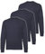 Fruit of the Loom 3er Pack Classic Set-In Sweat Herren, NEU, Größe:XL, Farbe:deep Navy