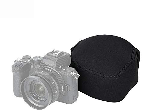 JJC Neopren Kameratasche für Sony a6700 ZV-E1+16-50mm F3.5-5.6, Kamera Reisetasche Schutztasche für Canon EOS R50 R100+RF-S 18-45mm RF 50mm F1.8 für Fuji X-S20 X-S10+15-45mm Objektiv (SCHWARZ)
