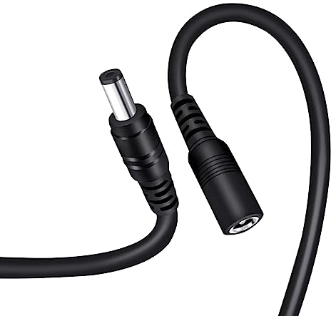 Tonton (2 Pack) CCTV Power Extension Cable 5M(16.5ft), 2.1mm x 5.5mm Male to Female 12V DC Power Extension cable, Compatible with CCTV Security Camera, DVR, Router, Printer, LED Strip