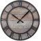 Timelike Metall-Wanduhr, Skelett-Wanduhr, Antik-Look, rustikal, mit goldfarbenen Zeigern Schwarz