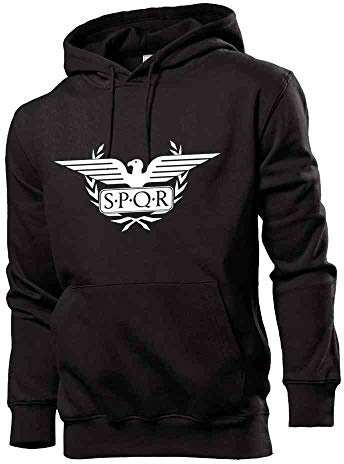 Lorbeerkranz Aquila Adler SPQR Rom Männer Hoodie Sweatshirt