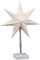 Spetebo LED Weihnachtsstern Tischlampe - mit Timer - 35 x 16 cm - Batterie betrieben mit 8 warmweiße LED - Fenster Deko Stern Lampe Tischleuchte