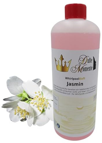 Dufte Momente | Whirlpool Duft 1 Liter | Jasmin | mit naturreinen und natürlichen ätherischen Ölen | kein Schaum
