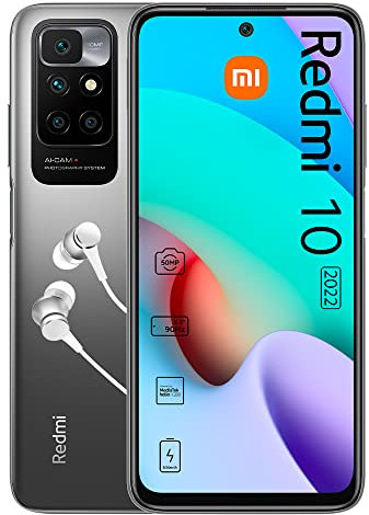 Xiaomi Redmi 10 2022, Dual, 64GB 4GB RAM, Carbon Gray
