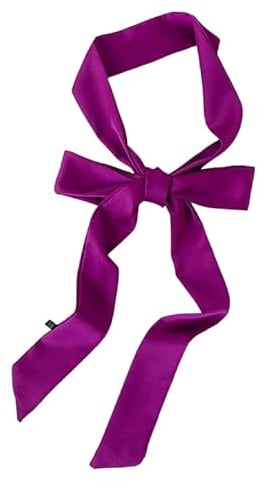 GIMIRO Ceinture en satin pour femme 5 cm x 195 cm Ruban imitation soie longue écharpe robe ceinture chapeau accessoire (Dark Purple)