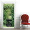 3D Türaufkleber 100x200cm Türtapete Wandbild Selbstklebend PVC Wasserdicht Abnehmbar Türfolie TürPoster Fototapete Wohnzimmer Schlafzimmer küche bad büro Dekoration Grüne Waldlandschaft