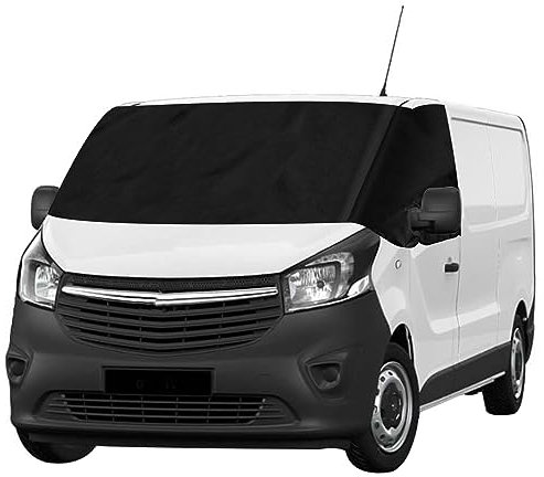 NIGOOLATA Front Windscreen Wrap Cover for V-auxhall Vivaro 2001-2014 Sun Shade Cover Frost Snow Cover 600D Oxford for Van Transporter