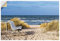 ARTland Wanddeko Wandtattoo selbstklebende Vinylfolie 120x80 cm Landschaften Küste Strand Idyll Meer Sitzbank Ostsee Graal Müritz U4PR