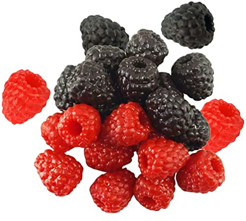 MAGICLULU Deko Obst Lebensecht 40 Stücke Künstliche Himbeer Party Gefälschte Himbeer Ornament Für Fotografie Esstisch Dekoration Künstliche Himbeeren