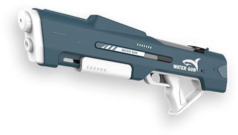 2025 Electric Water Gun Automatic Squirt Guns with 1000CC Large Capacity Water Absorption Water Blaster Summer Outdoor Toys Pool Toys for Kids & Adults-Blue