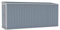 vidaXL Capanno Giardino a Parete Grigio 118x382x178 cm Acciaio Zincato