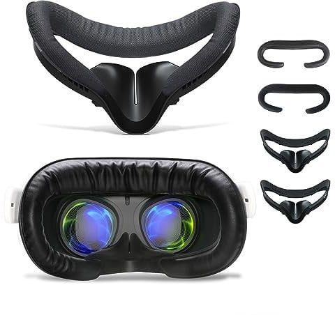 2 Pack Face Pad for Oculus Quest 2, Facial Interface & Face Cover Pad, Anti-fogging Sweatproof Face Cushion for VR Meta Quest 2 Accessories Replacement
