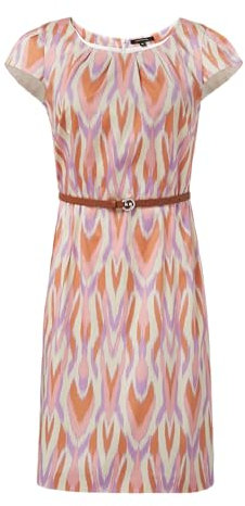 Comma Etui Kleid mit Allover Print