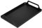 QUARKZMAN Vassoio in Metallo con Manici 9,4 x 16 Vassoio Rettangolare Decorativo per Tavolino da Caffè per Bagno, Cucina, Soggiorno, Nero