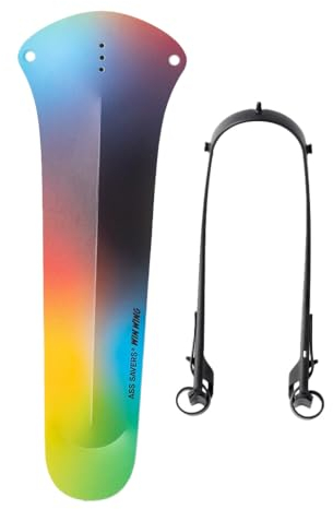 Ass Savers Win Wing 2 Gravel - Spektrum, Hinterradschutzblech für Gravelbikes mit schwarzem Querlenker, Reifenbreiten bis 60 mm, Ultraleicht, zum Anklippen, einfache Installation und Entfernung,
