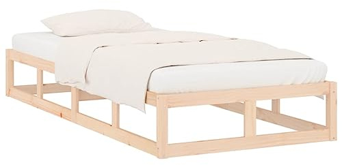 vidaXL Massivholzbett 75x190 cm