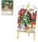 ALiquid Weihnachtsbaum 3D-Malen Klemmbausteine Set, Weihnachten Bausatz, Mini Bausteine Nicht Kompatibel mit Lego - 667 Teile