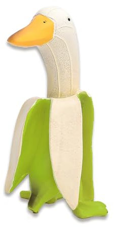 LSRVNM Bananen Ente Statue, Garten Kreative Bananenente, Bananenenten Skulptur, Hohe Temperaturbeständigkeit, Lange Nutzungsdauer, für Desktop Garten Haus Dekoration (Grün)