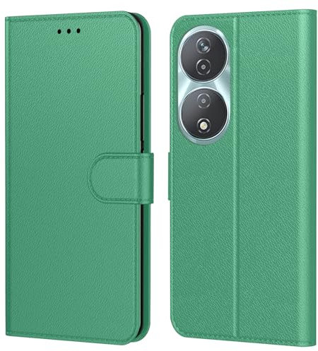 Tenphone Coque pour Honor 90 Smart,Etui Protection Housse Premium en Cuir PU, [Emplacements Cartes], Pochette Flip Case Compatible avec (Vert, Honor 90 Smart)