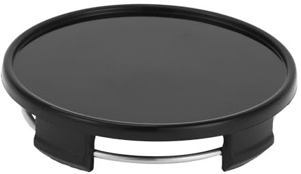 Partuto 1 Pc 65mm 2,56 Od - Cache-Moyeu De Roue De Voiture Universel - Couvre-Moyeu Auto Accessoires Automobiles Résistant Aux Rayures Antirouille - Plastique Durable Noir