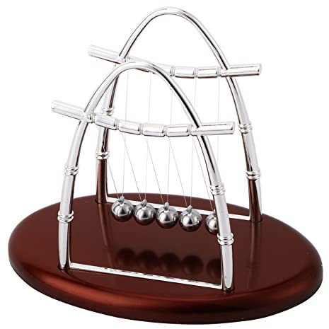 Locadence Newtons Cradle Balance Balls, Science Physics Gadget Balance Balls Toy Desktop Decoration for Home Ornament Office Desk Table Decor Accessories