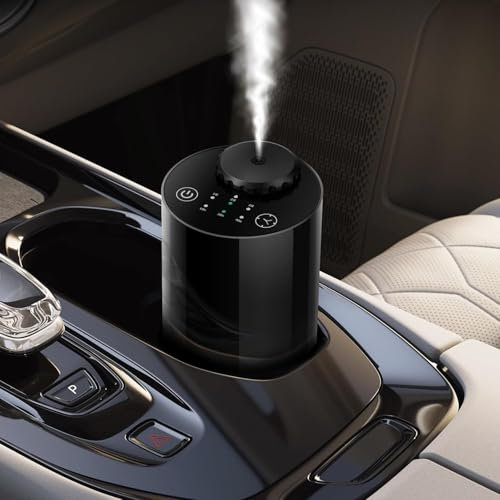 Diffuser ohne wasser, Auto diffuser,10/30/90s Sprüheinstellung,Timer & Ätherisches Öl Diffusor Batteriebetrieben Hält 48 h, Kabelloser diffuser für Auto,Raum,Büro