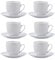 Quid New Renova Set mit 6 Tassen mit Untertasse, Porzellan, 20 cl, mikrowellengeeignet, recycelbar