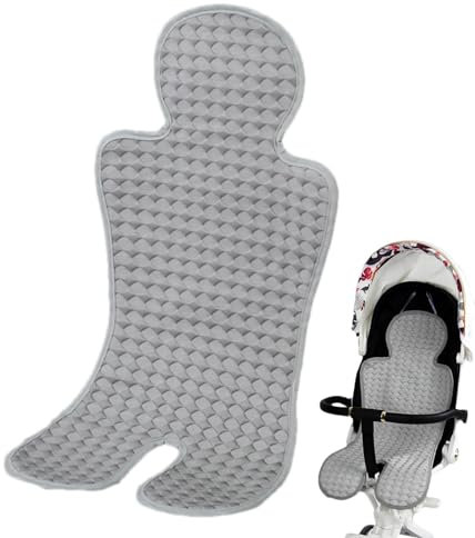 Atmungsaktive Sommer Sitzeinlage, Kühle Eisseide Sitzauflage für Kinderwagen und Kindersitz, Kühlt und Schützt den Sitzbezug vor Flecken