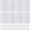 Luabue 10Pcs 60x38mm Mending Plates Brackets for Wood Flat Straight Brackets Stainless Steel Repair Fixing Plates for Table Chair Bed Cabinet Furniture Repair Connector with Screws and Holes