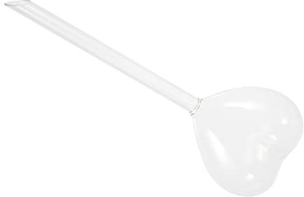 ROMISBABA Dispositivo Automatico per Irrigazione Piante in Vetro Forma di Cuore Bulbo Autoirrigante per Vasi Risparmio Idrico e Facilità d Uso per Piante da Interno Ed Esterno