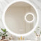 STARLEAD 800 MM Round-Bathroom-Mirror-with-LED-Lights, Bluetooth, 5X Magnifying Mirror, LED-Bathroom-Mirror with 3 Colours Dimmable, Anti-Fog, Memory Function, HD Tempered Glass, IP44 LED-Mirror