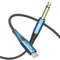 Tisino Cable de audio USB C a 6.35mm TS (2m), cable de equipo de grabación para bajo/guitarra de 1/4 pulgada TS a Tipo C, compatible con portátiles, PC y smartphones con puertos USB C