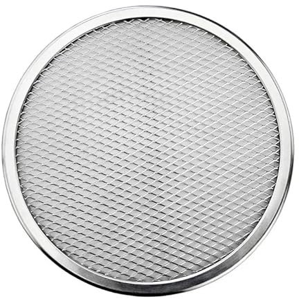 ZHAOYUQI Plato Pizza 23/38 Bandeja for Hornear Pizza con Rejilla de Metal Redonda for Hornear Pizza, Molde Antiadherente for Horno Plato Pizza Horno(38CM)