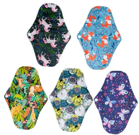 FOMIYES Umweltfreundliche Kohle – 5-teiliges Set Wiederverwendbare Slipeinlagen Für Frauen Schwangerschaft Faltbare Kissen Mit Pul-schicht