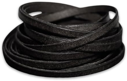 YZROHYI Cordino In Cuoio 5 Mm Piatto,Filo Cuoio per Bracciali,Laccio Cuoio per Collane,Corda In Pelle Marrone,Stringa Cuoio per Gioielli,Cinturino In Pelle,Cordoncino Piatto In Vera,Cordino Pelle