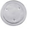 Portavasos de vidrio transparente Set Placas redondas para decoración elegante del hogar y eventos (S)
