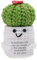 Positive Crochet Cactus Pot Hand-Knitted Emotional Support Plant Gift for Women/Famaliy/Friends Easter Basket Essentials Cheer up Stuff for Birthday Graduation Cute Desk Decor (Cactus Style)