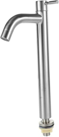 Sewroro Grifo De Agua Fría De Acero Inoxidable Cocina Y Baño Grifo De Lavabo Y Moderno Fácil Instalación Y Mantenimiento