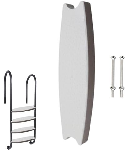 JIEBWCHA Schwimmbadstufen 49,8 X 8,6 X 4 cm Poolleiter Stufen Poolleiter Ersatzstufe Mit 2 Schraubenzubehör Robust Und Zuverlässig Für Wasserpark, Poolleitern Und Stufen Für Schwimmbäder