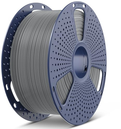 SUNLU Large Spool 3KG PLA Plus Filament, 3D Drucker PLA+ Filament 1.75mm ±0.02 mm, Härter und Stärker, 3kg Spule Grau
