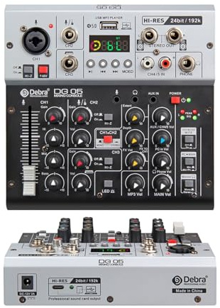 DG05 24bit 192k Interface Soundkarte mit Monitoring, Studioqualität, 5.0 BT for PC, E-Gitarre Live-Aufnahme, Gesang,Ultrapräzise