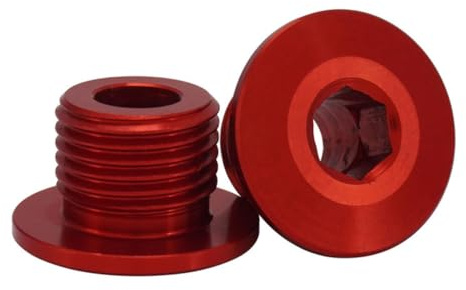 MOLERRI 2pcs Bolt CNC Vis à Vis Vis de Roue pour X/S à Propos du Vélo Rouge