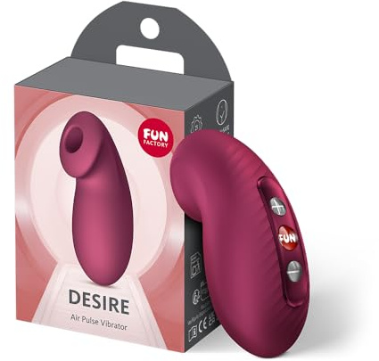 Fun Factory Desire | Druckwellenvibrator für Frauen | IPX7 wasserdicht | berührungslose Klitorisstimulation | 11 Druckwellenprogramme | Sexspielzeug | Erotik | Hautfreundliches Silikon