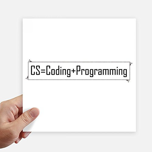 DIYthinker Cs Contains Coding And Programming Square Stickers 20Cm Wall Suitcase Laptop Motobike Decal 4Pcs